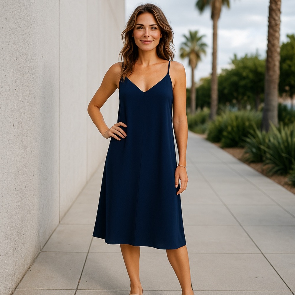 Bishop + Young Navy Slip Dress